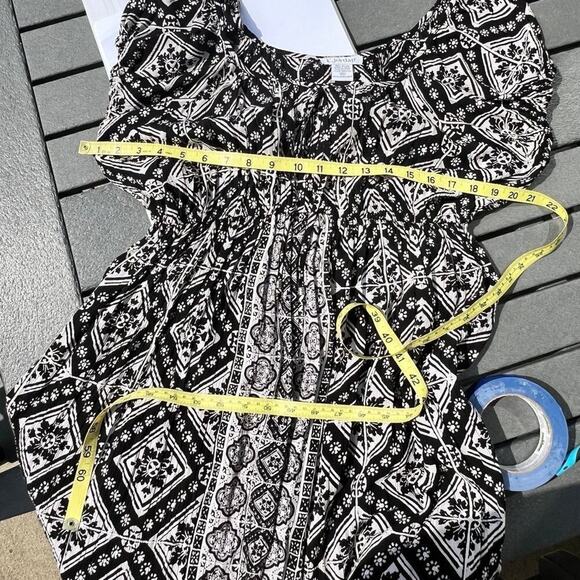 K Jordan Boho peasant style, Black & white, women's size XL - Picture 10 of 11